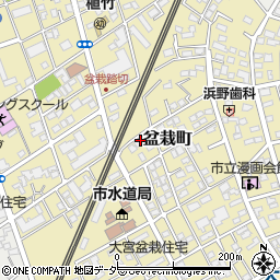 埼玉県さいたま市北区盆栽町211周辺の地図