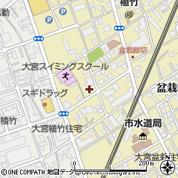 埼玉県さいたま市北区盆栽町438周辺の地図