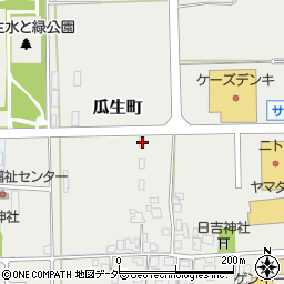 福井県越前市瓜生町26周辺の地図
