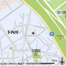 埼玉県吉川市下内川88周辺の地図