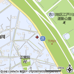 埼玉県吉川市下内川108周辺の地図