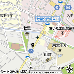 アストモスガスセンター埼玉　大宮ＬＰガス充填所周辺の地図