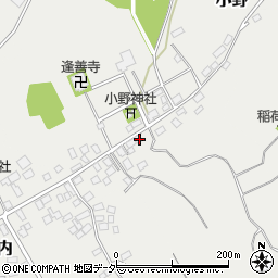 茨城県稲敷市小野358周辺の地図
