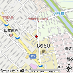 埼玉県越谷市弥十郎258-1周辺の地図