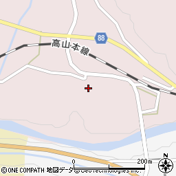 岐阜県下呂市萩原町四美1178周辺の地図