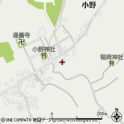茨城県稲敷市小野365周辺の地図