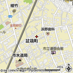 埼玉県さいたま市北区盆栽町210周辺の地図