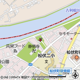 松伏神社周辺の地図