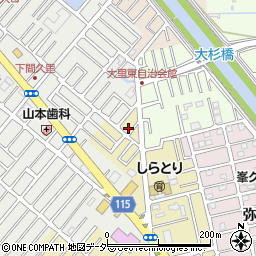 埼玉県越谷市弥十郎258-11周辺の地図