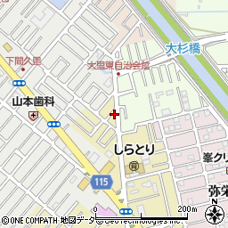 埼玉県越谷市弥十郎258-16周辺の地図