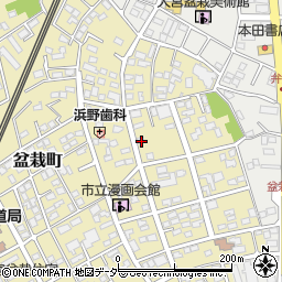埼玉県さいたま市北区盆栽町255周辺の地図