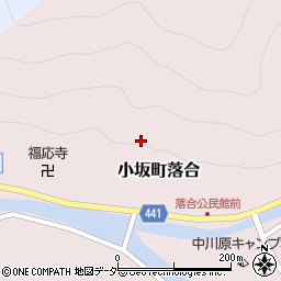 岐阜県下呂市小坂町落合周辺の地図