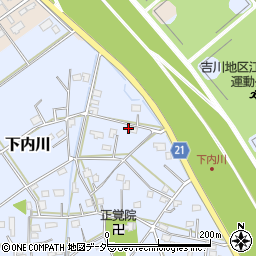 埼玉県吉川市下内川91周辺の地図