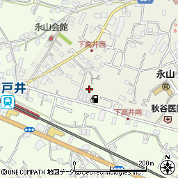 茨城県取手市下高井2436周辺の地図