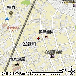 埼玉県さいたま市北区盆栽町210-1周辺の地図