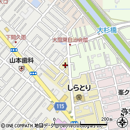 埼玉県越谷市弥十郎258-10周辺の地図