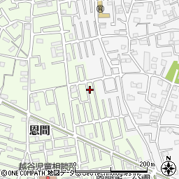 埼玉県越谷市恩間288-4周辺の地図