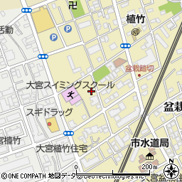 埼玉県さいたま市北区盆栽町433周辺の地図