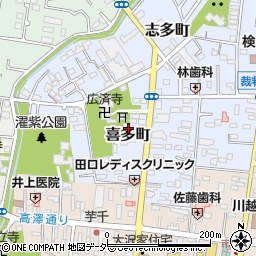 喜多町整形外科クリニック周辺の地図