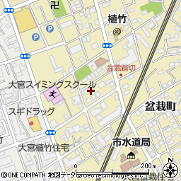 埼玉県さいたま市北区盆栽町415周辺の地図