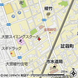 埼玉県さいたま市北区盆栽町416-4周辺の地図