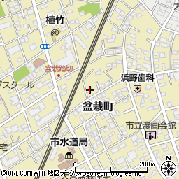 埼玉県さいたま市北区盆栽町216周辺の地図