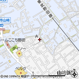 千葉県野田市山崎新町2191-2周辺の地図