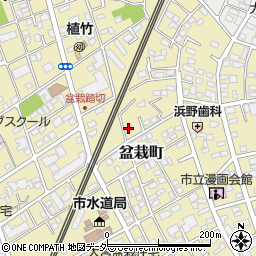 盆栽テラスハウス周辺の地図