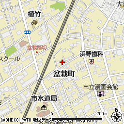 埼玉県さいたま市北区盆栽町225-8周辺の地図