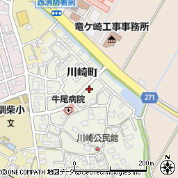 茨城県龍ケ崎市川崎町83-3周辺の地図
