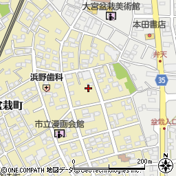埼玉県さいたま市北区盆栽町261周辺の地図