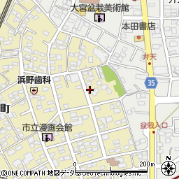 埼玉県さいたま市北区盆栽町267周辺の地図