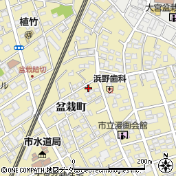 埼玉県さいたま市北区盆栽町210-37周辺の地図