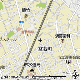 埼玉県さいたま市北区盆栽町217周辺の地図