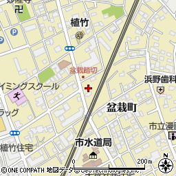 埼玉県さいたま市北区盆栽町385周辺の地図