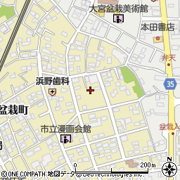 埼玉県さいたま市北区盆栽町258-14周辺の地図