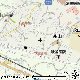茨城県取手市下高井2412周辺の地図
