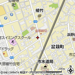 埼玉県さいたま市北区盆栽町410周辺の地図