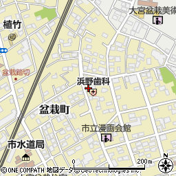 埼玉県さいたま市北区盆栽町243周辺の地図