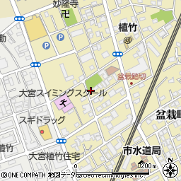 埼玉県さいたま市北区盆栽町429周辺の地図