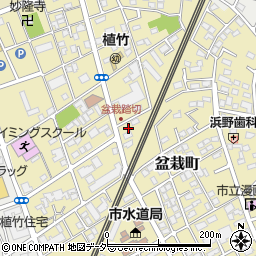 埼玉県さいたま市北区盆栽町389周辺の地図