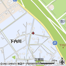 埼玉県吉川市下内川80周辺の地図