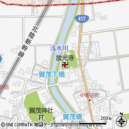 放光寺周辺の地図