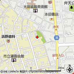 埼玉県さいたま市北区盆栽町270-1周辺の地図