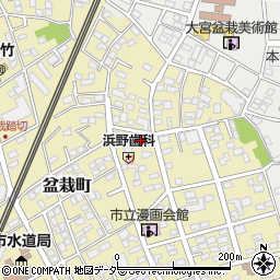 埼玉県さいたま市北区盆栽町240周辺の地図