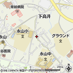 茨城県取手市下高井2321周辺の地図