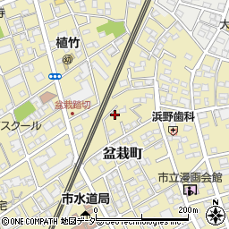 埼玉県さいたま市北区盆栽町224-7周辺の地図