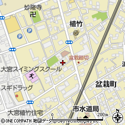 埼玉県さいたま市北区盆栽町425周辺の地図