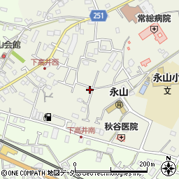 茨城県取手市下高井2410-5周辺の地図