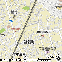 埼玉県さいたま市北区盆栽町228周辺の地図
